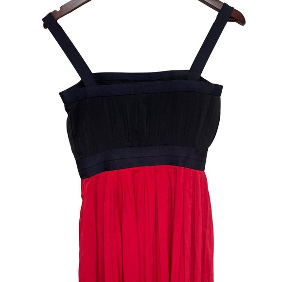 Calvin Klein Women's Sleeveless Red Black Colorblock Midi Formal Size 4 - Picture 5 of 13